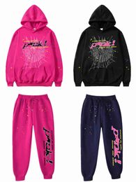 Xs-5xl Young Thug Pink Sp5der Men Women Hoodie Hot Net Sweatshirt Spider Web Graphic 555555 Sweatshirts Pullovers Hoody for Free Shipping 3LSD