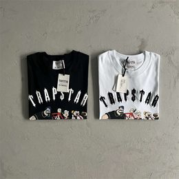 2024ss Trapstar Shooter TEE Men's T-shirt Top Quality Popeye London Original Trendy Brand Short Sleeves