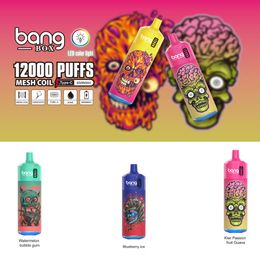 Original bang box 12000 bang vape puffs vaper 12000 Disposable E cigarettes vape Pod Device 650mAh Battery 20ml Prefilled Cartridge Stick Vs puff 12000 9000 9k 12k