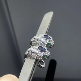 Kvinnor örhängen designer örhängen lyx smaragd orm huvudörhängen hög kvalitet rostfritt stål smycken gåvor