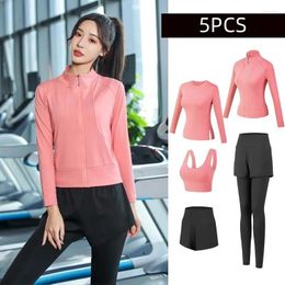 Active Shirts Autumn Winter Plus Size Sportswear Women's Fitness Clothing Yoga Running Loose Breathable Quick-Drying Slim Fit Suit