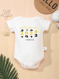 Rompers 2024 New Year Style Printed Four Seasons Wearable Comfortable Baby Clothing for Boys and Girls in Materialvaiduryb