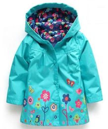 New Boys Coat Autumn Spring Toddler hooded flower pattern Waterproof Raincoat Children Casual Outwear Kids Clothing11436013