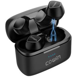 Earphones Cowin Ky02 Touch Bluetooth Heaphone 5.0 True Wireless Earphones Tws Stereo Sport Earbuds Iptx5 with Microphone Headset Box