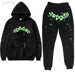 Sweatshirts Men's Pullover Tracksuits Y2k Sp5der Sweater Hoodie Set Women Tracksuit Hip Hop Singer Spider Web Printed Sports Suit Sweatshirt Xmhq YZYI