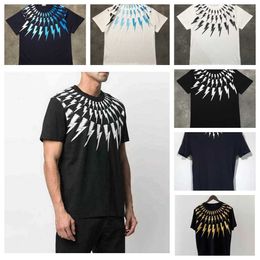 designer Men's T-Shirts New luxury Men Graffiti brand NEIL BARRETT thunderbolt T Shirts T-Shirt Hip Hop Skateboard Parkour Street Cotton T-Shirts Tee Top H5