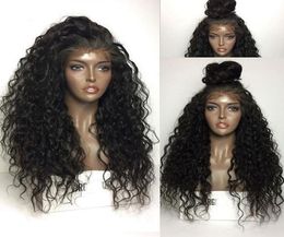 250 Density Curly 360 Lace Frontal brazilian Hair Wigs Natural hairline Pre Plucked Malaysian Remy front human wig DIVA13975307