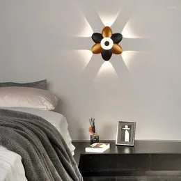 Wall Lamp Children's Room LED Light Modern Simple Flower Style Bedroom Living Dining Decoration Lighting Ceiling Home