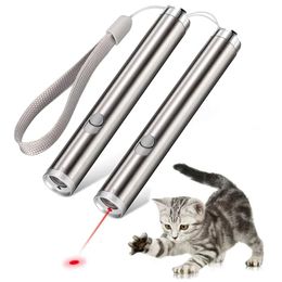 Pointers Laser Pointer for Cats Dog Chaser Toys 2 in 1 Multi Function Laser Pointer Pen Exercise Training Tool Led Flashlight Child Gift