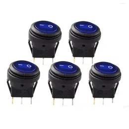 Bowls 5 Pcs 12V 20A Waterproof Round On/Off Rocker Switch Car Auto Boat SPST