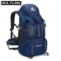 Bags Professional Outdoor Mountaineering 50L Bag Hiking Backpack Sports Men's Women's Large Capacity Rucksack Light Camping Travel