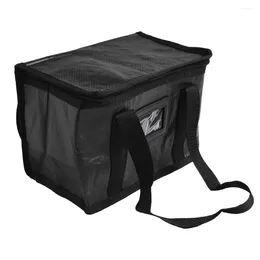 Storage Bags Pizza Bag Meal Delivery Black Foldable Replacement Takeaway Thermal Warm Cold 16L/28L/50L 1pcs Food