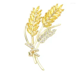 Brooches 2024 Fashion Trend Light Luxury Texture Rustic High Quality Wheat Spike Party Present Gift Dual-use Brooch For Women Jewe