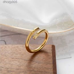 Love Ring High Quality Designer Nail Fashion Jewellery Men Wedding Promise Rings for Women Anniversary Gift KVOS