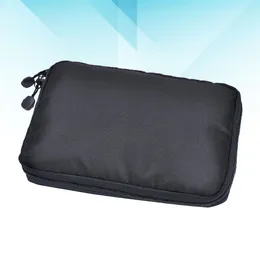 Storage Bags External Hard Drive Case: 2 Layer Minimalist Travel Bag Waterproof Electronics Organiser Shockproof USB Writer