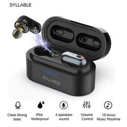 Earphones Original SYLLABLE S101 QCC3020 Chip bass earphones 10 hours headset noise reduction S101 Volume control Bluetoothcompatible