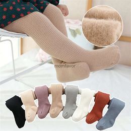 New Kids Socks 0 To 6 Years Baby Tights Autumn Winter Solid Colour Soft Knitted Warm Newborn Toddler Tight Boy Girl Pantyhose Kids Girls Clothes