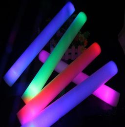 LED Light Stick Foam Props Concert Party Glitter Glow Stick Christmas Day Kids Gift Toys2300493