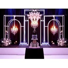 Decorations 3PCS Shop Mall Celebration Wedding Decoration Reception entrance Welcome Door Backdrop Frame Home Screen Partition Flower Arch Wal