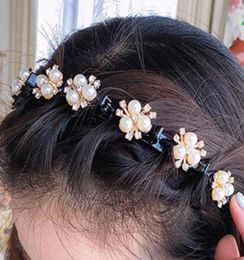 Hair Accessories Children Hoop Headband Cartoon Hairpin Clip Haibands Pearl Flower Bang Fixed Sweet Cute Girl Headwear5847460