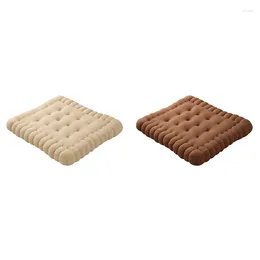 Pillow Soft Biscuit Shape Classical Chair Car Seat Decorative Cookie Back Pad