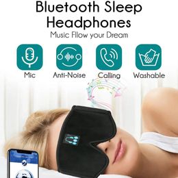 Earphones 3D Wireless Bluetooth Sleep Eye Mask Stereo Music Headphones TWS Earphones for Smartphone Noise Reduction Headset Sport Headband