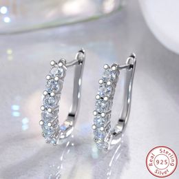 Charming Men Women Diamond Earrings Silver Earrings 925 Sterling Silver GAR Lab VVS1 Moissanite Earrings Hoops Nice Gift