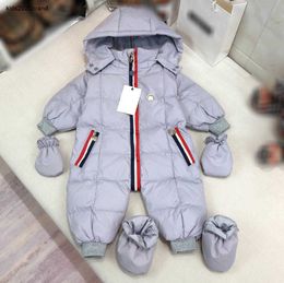 New infant jumpsuits boys girls One piece down jacket Size 73-100 Comfortable winter newborn baby Crawling suit Jan10