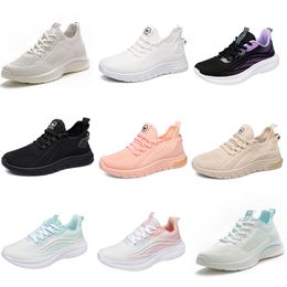 2024 Winter Women Shoes Hiking Running Soft Sole Casual Flat Shoes Black Pink Beige Grey Trainers Large Size 35-41 GAI