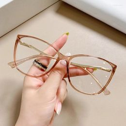 Sunglasses Fashion Cat Eye Reading Blue Light Glasses Women Optical Computer Wives Luxury Eyeglass Frames Plus Diopter 0 2 3