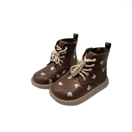 Boots Autumn/Winter Children Casual Boys Girls Leather Ankle Fashion Waterproof Non-slip Kids Snow Sport Shoes