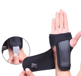 Whole 100pcs Hand Guard Protector Adjustable Wrist Support Palm Brace Carpal Tunnel Wrap Left/ Right Hand Sports Protector 240112