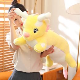 Kawaii 100cm Dragon Plush Stuffed Toy Cute Cartoon Dinosaur Plushie Doll Soft Long Pillow Anime Kids Toys Baby Sleep Pillows 240113