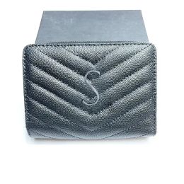 Mens cardholder Cassandre cards holder luxurys Designer real Leather wallets Organiser coin purses Womens wallet poke card key pouch passport holders flap purse