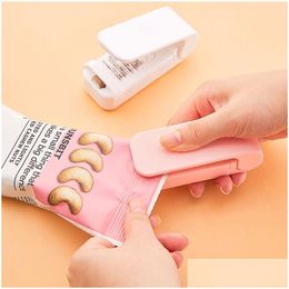 Bag Clips Portable Mini Sealer Home Heat Plastic Food Snacks Sealing Hine Packaging Kitchen Storage Wholesale Hh353 Drop Delivery Ga Dhjts