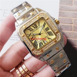 2022 Top brand lovers watch men 39mm women 33mm Classic sapphire Luxury rhinestone rose gold watch Women's dress watch montre312D