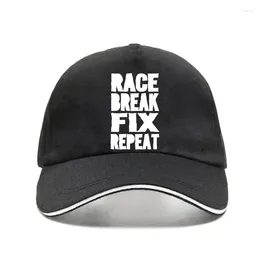 Ball Caps Race Break Fix Repeat Mens Funny Biker Bill Hat Superbike Motocross MX 2024 Cotton Hats Quality