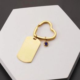 10Pcs Strip Bar Keychain Mirror Polish Stainless Steel Stamping Blank Keychain For women mens 240112