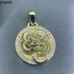 High Quality 3D Snake Hip Hop Pendant Factory Custom Silver/9K/10K/14K/18K Pendant Moissanite Lab Diamond Fine Pendant