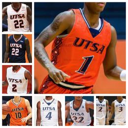 Custom UTSA Roadrunners Basketball Jersey NCAA stitched jersey Any Name Number Men Women Youth Embroidered 12 Josh Reid 14 Massal Diouf 20 Juan Reyna 21 PJ Carter