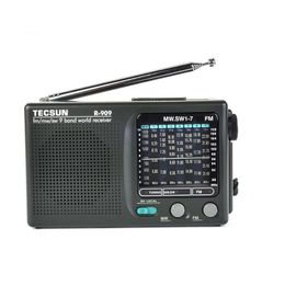 Radio 2022 Newly Tecsun R909 R909 Radio Fm / Mw / Sw 9 Band Word Receiver Portable Radio Tecsun R909 Stereo Radio Convenient Radio