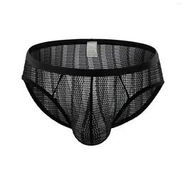 Underpants Sexy Mesh Breathable Men Lace Underwear Brief Cueca Gay Sleepwear