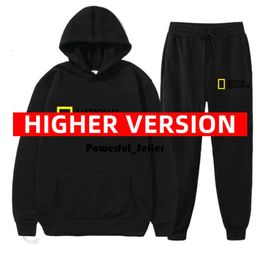 2023 Men's and Women's Fashion Br Hoodies Sweatshirts National Geographic Channel Sports Set Spring Autumn Two Piece Men 7133