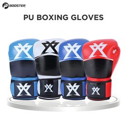 1 Pair Boxing Gloves For Women Men PU Punching Training Bag Gloves Karate Muay Thai Free Fight MMA Sanda Training Equipment 240112