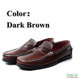 Mens Women Spinnaker Genuine Suede Leather Docksides Classic Boat Shoes High Quality Men A121 240112