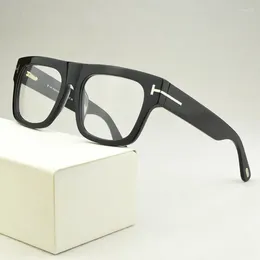 Sunglasses Frames 2024 Retro Optical Glasses Frame Men Fashion Brand Vintage Eyeglasses Square Myopia Computer For 5634-B