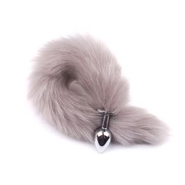 Metal Feather Anal Plug Fox Tail Anal Toys Erotic Anus Toy Butt Plug Sex Toys For Woman And Men Sexy Butt Plug Adult Accessories