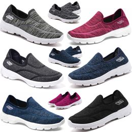 wholesale Slip-On running shoes sports men sneakers women trainers Rose Red Dark Grey Dark Blue Black EUR 36-44