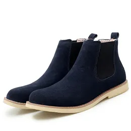 unsex shoes Men Shoe Autumn Winter Classic Large Men Shoes British All match Leather Shoe Fashion Chelsea Boots Brand Casual Shoes