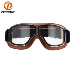 Motorcross Goggles Retro Motorcycle Glasses Vintage Moto Classic Sunglasses Scooter Ski Cafe Racer Accessorie 240112